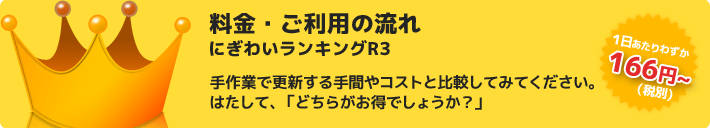 ランキング自動更新システム『にぎわいランキングＲ３』