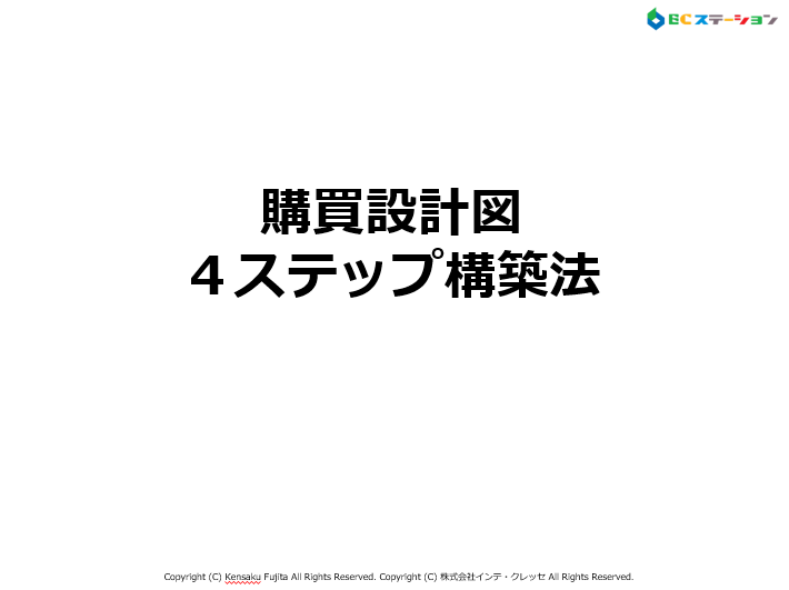 購買設計図の全貌　（販売4ステップ構築法）